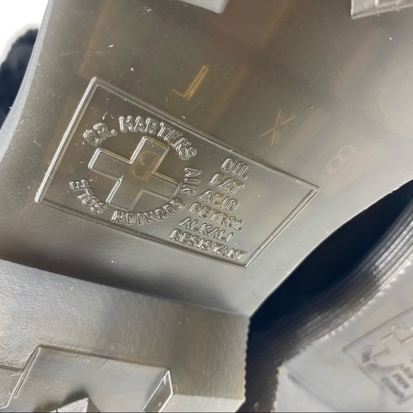 Dr. Martens 1460 SERENA COLLAR FAUX FUR LINED LACE UP BOOTS in BLACK Size 7 - Picture 15 of 15